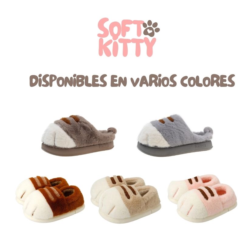 Soft Kitty™ – Pantuflas de Garras Ultra Suaves y Antideslizantes