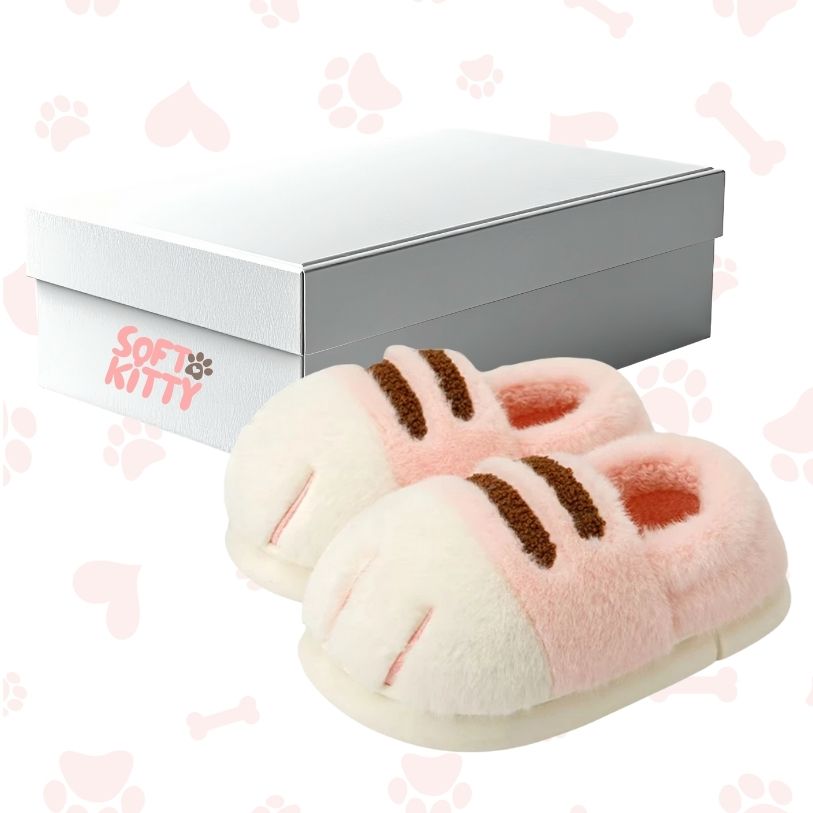 Soft Kitty™ – Pantuflas de Garras Ultra Suaves y Antideslizantes