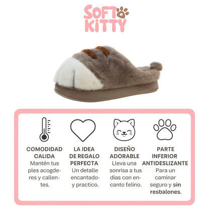 Soft Kitty™ – Pantuflas de Garras Ultra Suaves y Antideslizantes